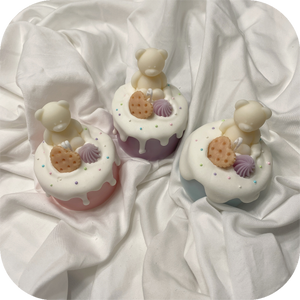 mini cake candle (strawberry cheesecake)