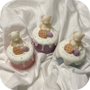 mini cake candle (strawberry cheesecake)