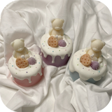 mini cake candle (strawberry cheesecake)